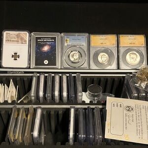 Coin and Space Meteorite Collection